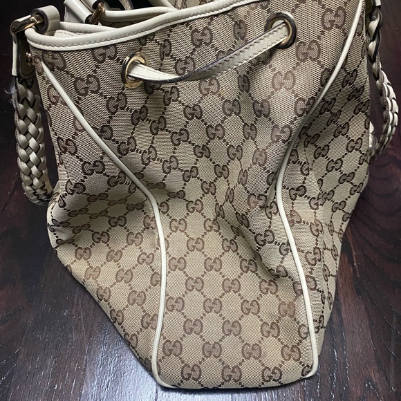 Authentic GUCCI GG/ Indie jacquard leather Tote - Picture 7 of 8